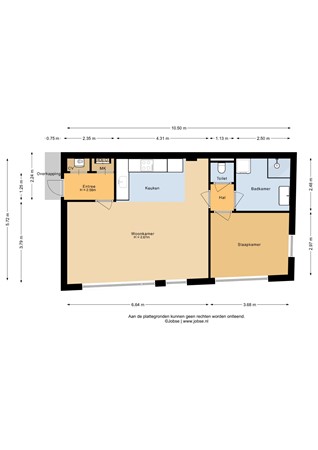 Floorplan - Dorpsstraat 6, 3751 ER Bunschoten-Spakenburg